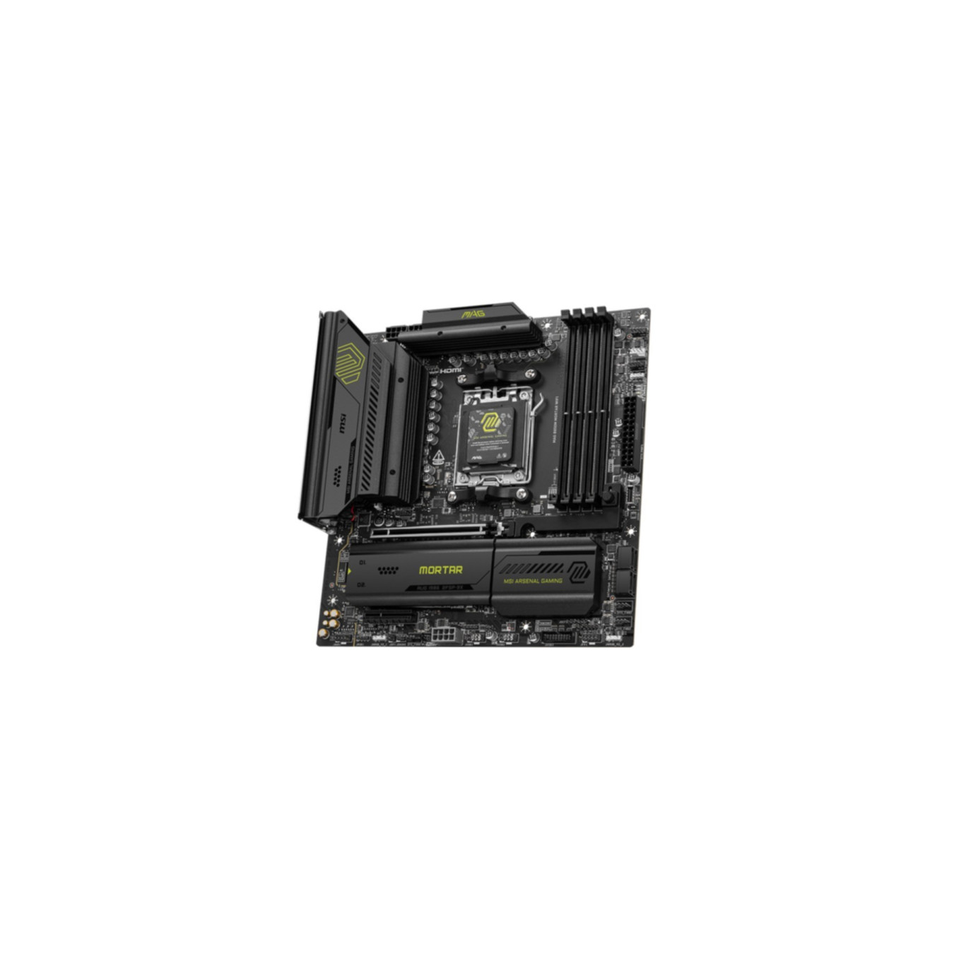 MSI MAG B850M MORTAR WIFI - AM5 Micro-ATX Motherboard - DDR5, 4x DIMM (256GB), PCIe 4.0, RGB, Wi‑Fi, Black