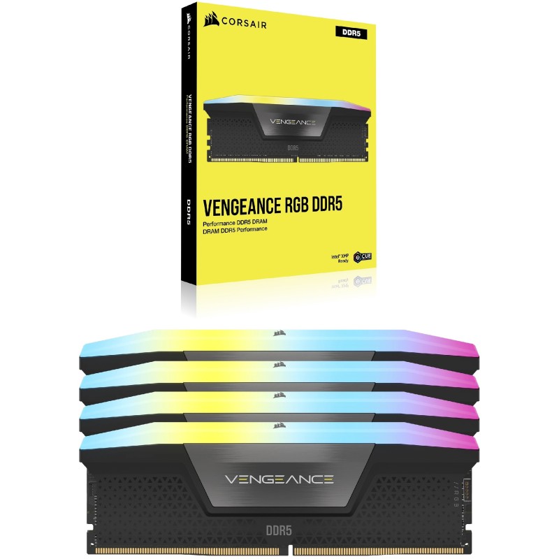 Buy Corsair Vengeance RGB DDR5 Memory Kit - 128GB (4x32GB) PC5600 CL40 in Cyprus, Nicosia, Limassol, Larnaka, Pafos