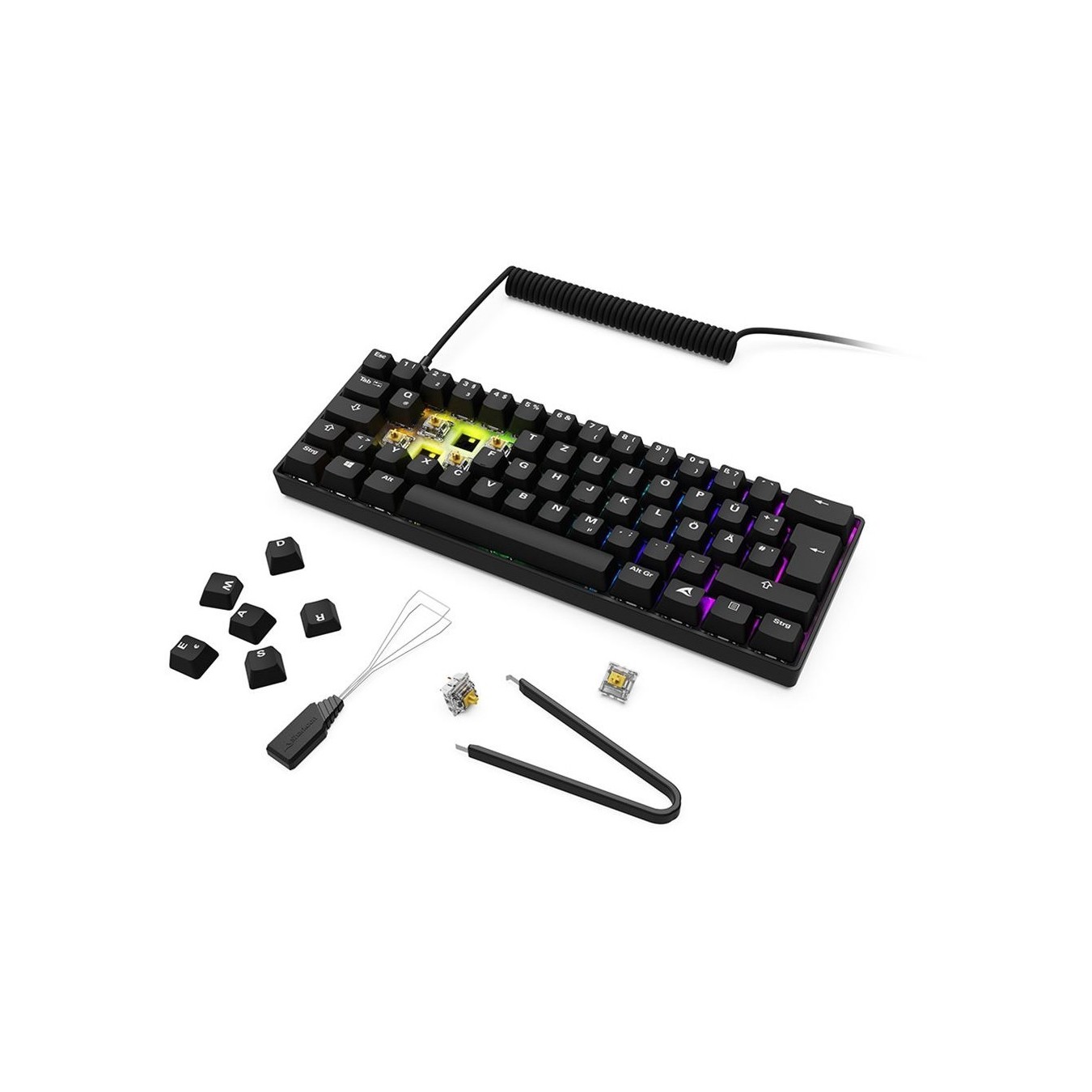Sharkoon Gaming Tastatur Skiller SGK50S4 Gen2 - DE layout, PBT scw-gel — Buy in Cyprus with Fast Delivery