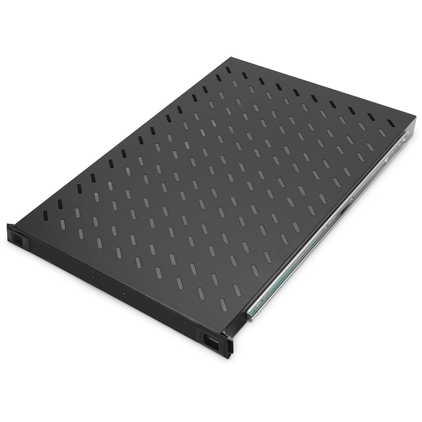 DIGITUS Fachboden 1HE Extendible Shelf - Black, 30x483x720mm — Buy in Cyprus with Fast Delivery