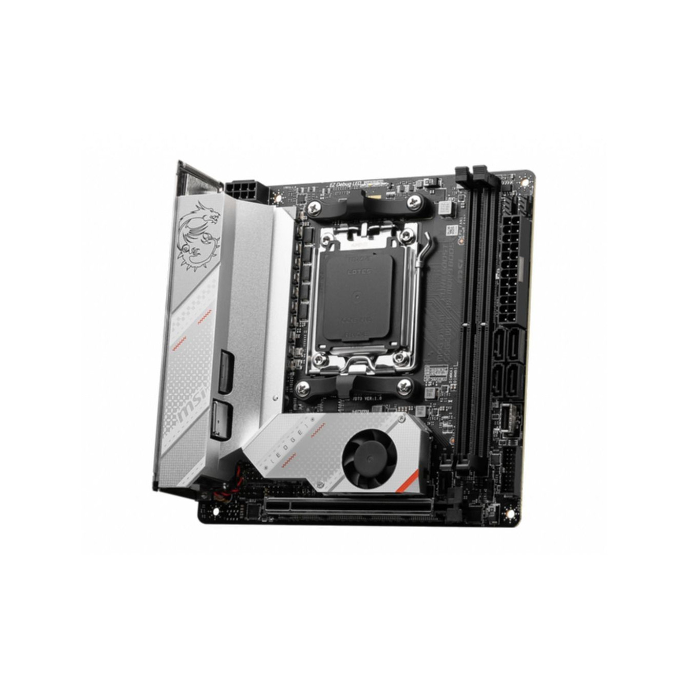 MSI MPG B650I Edge WIFI - Mini-ITX AM5 Motherboard - DDR5, 2 DIMM up to 64GB, Wi‑Fi 6E, 2x M.2, 2.5Gb LAN, HDMI 2.1, USB-C