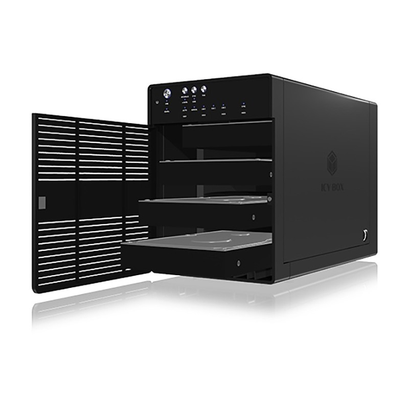Buy ICY BOX IB-3640SU3 JBOD Enclosure - Black, 4x 3.5\" SATA HDD, USB 3.2 Gen1, ... in Cyprus, Nicosia, Limassol, Larnaka, Pafos