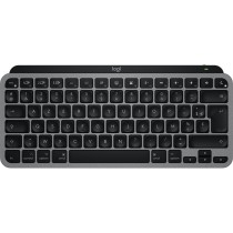 MX Keys Mini for Mac Wireless Keyboard - MX Keys Mini - AZERTY, Scissor switch, LED Backlight White, Black/Grey, Bluetooth