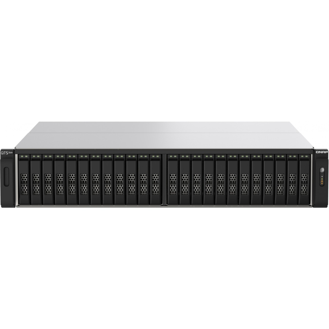 QNAP all-flash NAS - TS-h2490FU-7232P-64G - AMD EPYC 7232P, 64GB DDR4 RAM, 24-Bay NVMe Gen3x4, 2x2.5GbE, 2x25GbE SFP28