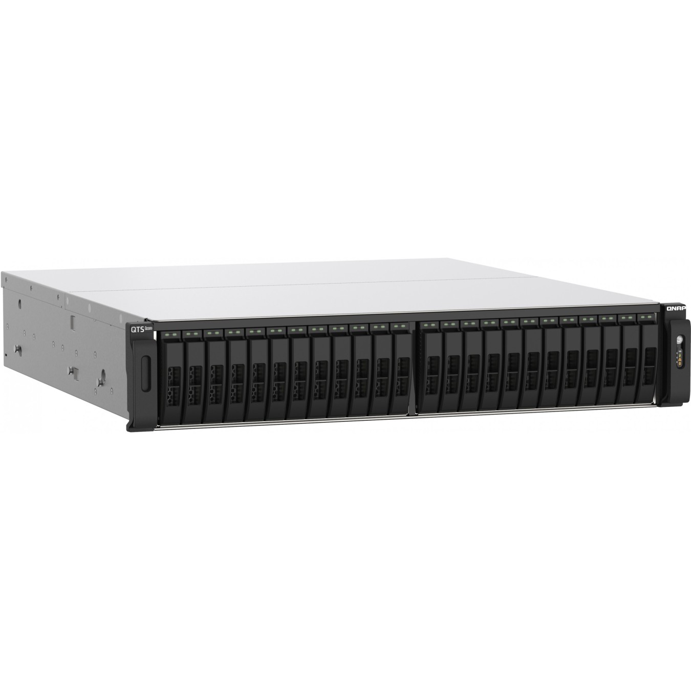 QNAP all-flash NAS - TS-h2490FU-7232P-64G - AMD EPYC 7232P, 64GB DDR4 RAM, 24-Bay NVMe Gen3x4, 2x2.5GbE, 2x25GbE SFP28