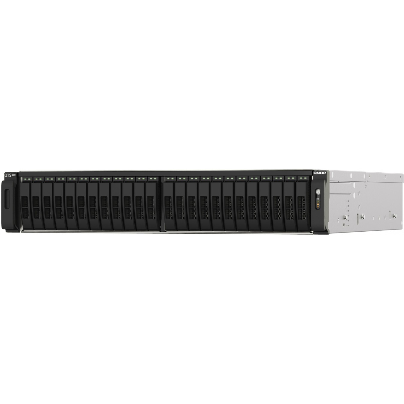 QNAP all-flash NAS - TS-h2490FU-7232P-64G - AMD EPYC 7232P, 64GB DDR4 RAM, 24-Bay NVMe Gen3x4, 2x2.5GbE, 2x25GbE SFP28