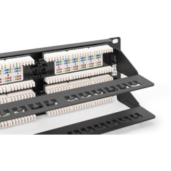 Buy DIGITUS Patch Panel 2U 48-Port Cat6 Unshielded Black in Cyprus, Nicosia, Limassol, Larnaka, Pafos