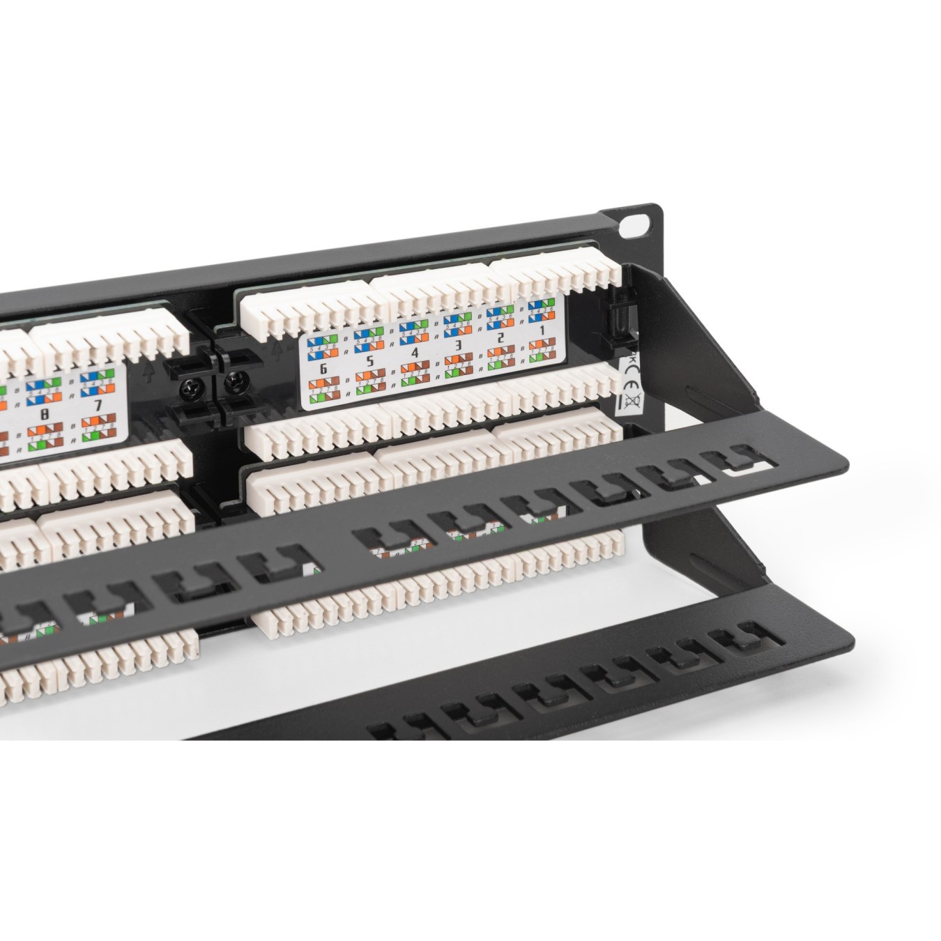 DIGITUS Patch Panel 2U 48-Port Cat6 Unshielded Black — Buy in Cyprus with Fast Delivery