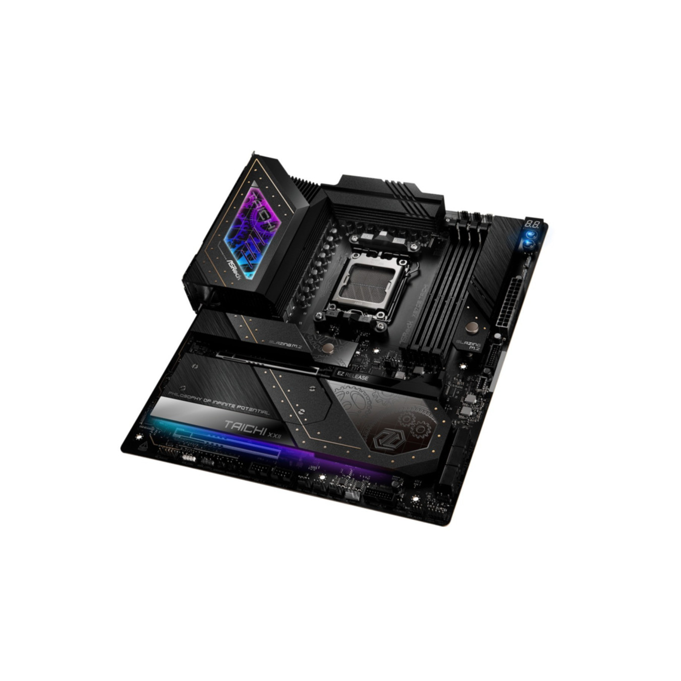 ASRock Taichi X870E - AM5 E-ATX Motherboard, DDR5 4x DIMM 256GB, PCIe 5.0, Wi‑Fi 7, USB4 x2