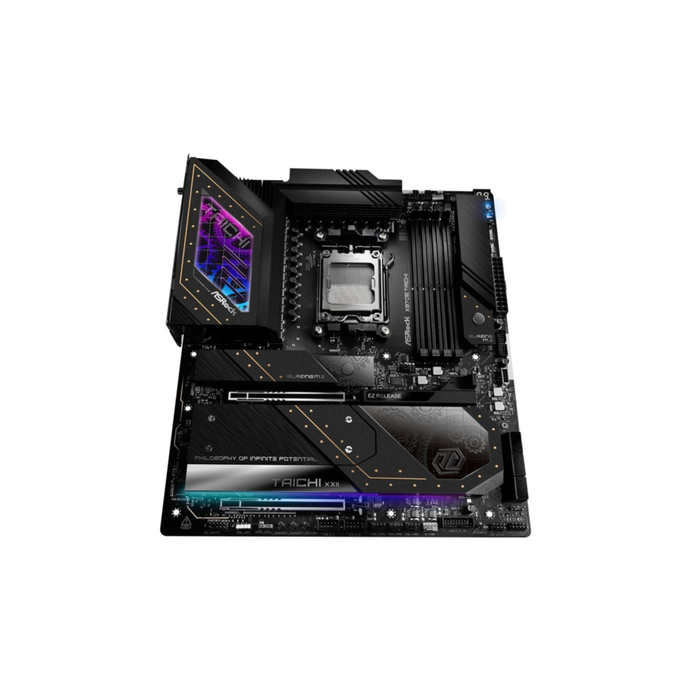 ASRock Taichi X870E - AM5 E-ATX Motherboard, DDR5 4x DIMM 256GB, PCIe 5.0, Wi‑Fi 7, USB4 x2