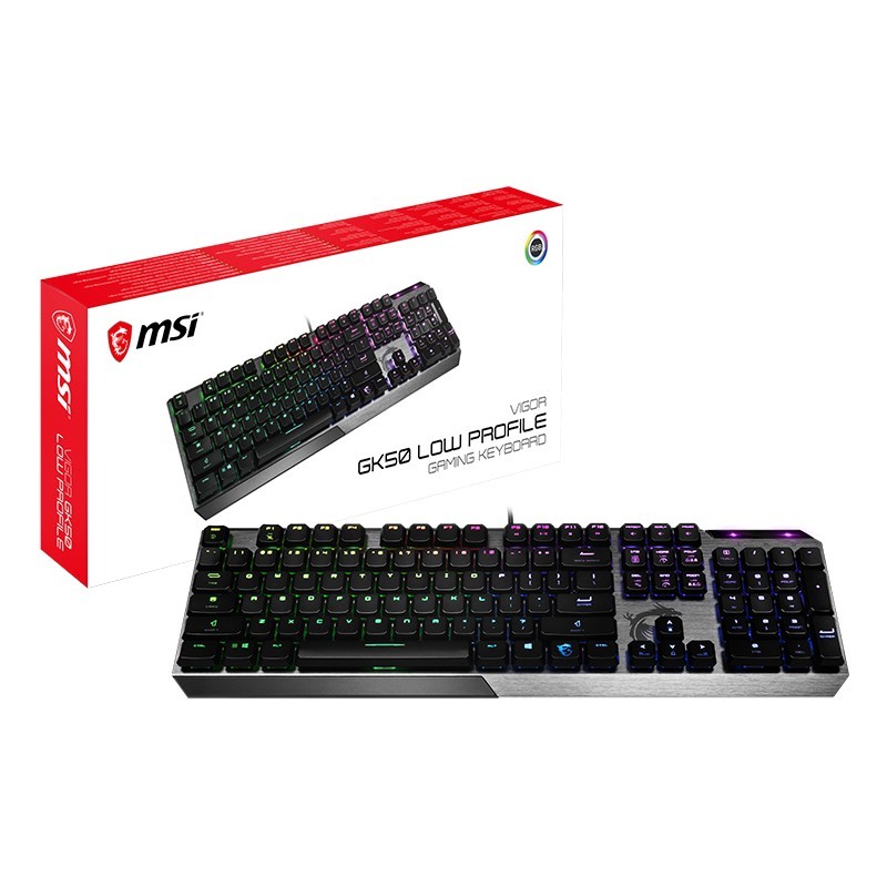 Buy MSI VIGOR GK50 KEYBOARD LOW PROFILE US (P) in Cyprus, Nicosia, Limassol, Larnaka, Pafos
