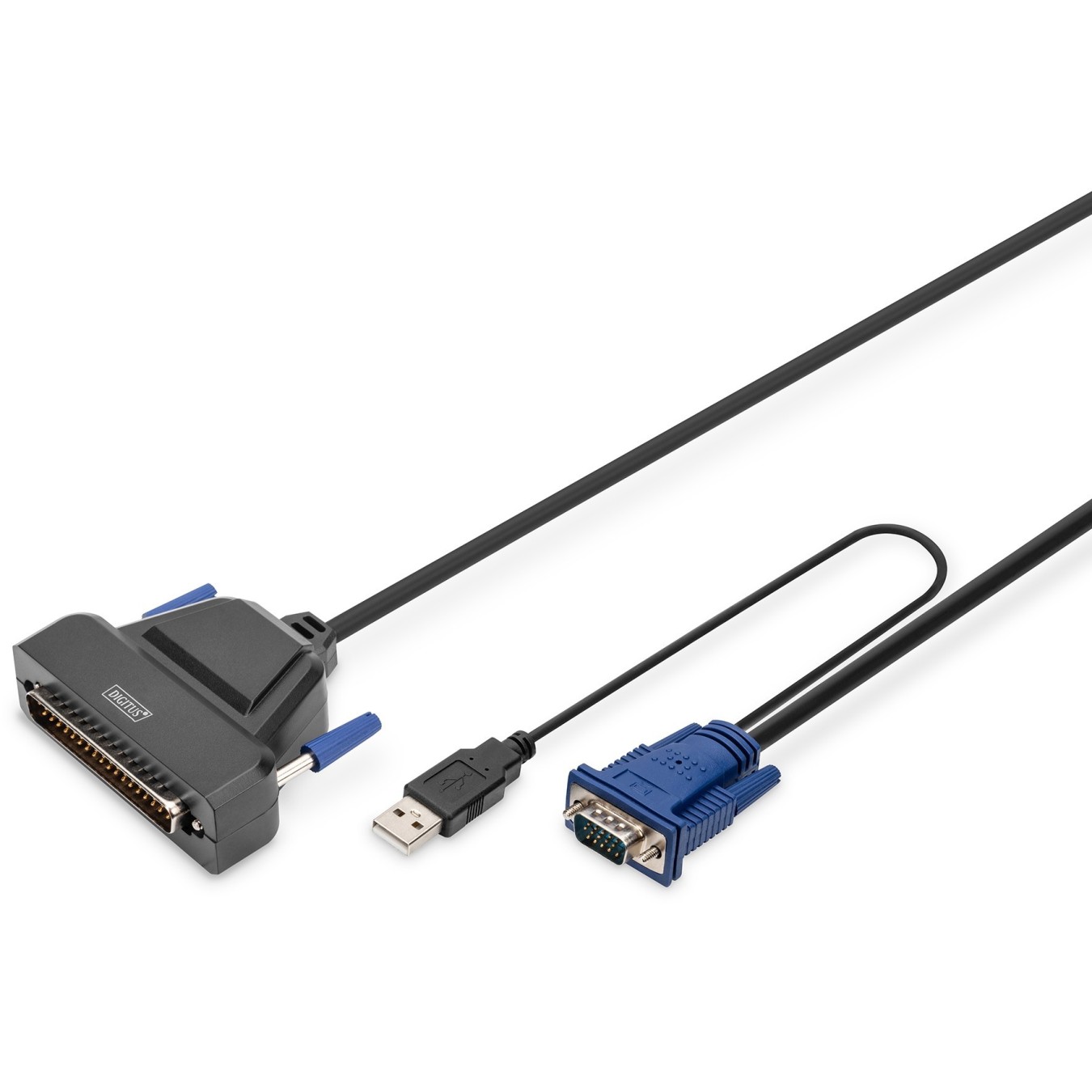 DIGITUS Modular Console 19-inch HD LCD - 1-port VGA KVM US — Buy in Cyprus with Fast Delivery