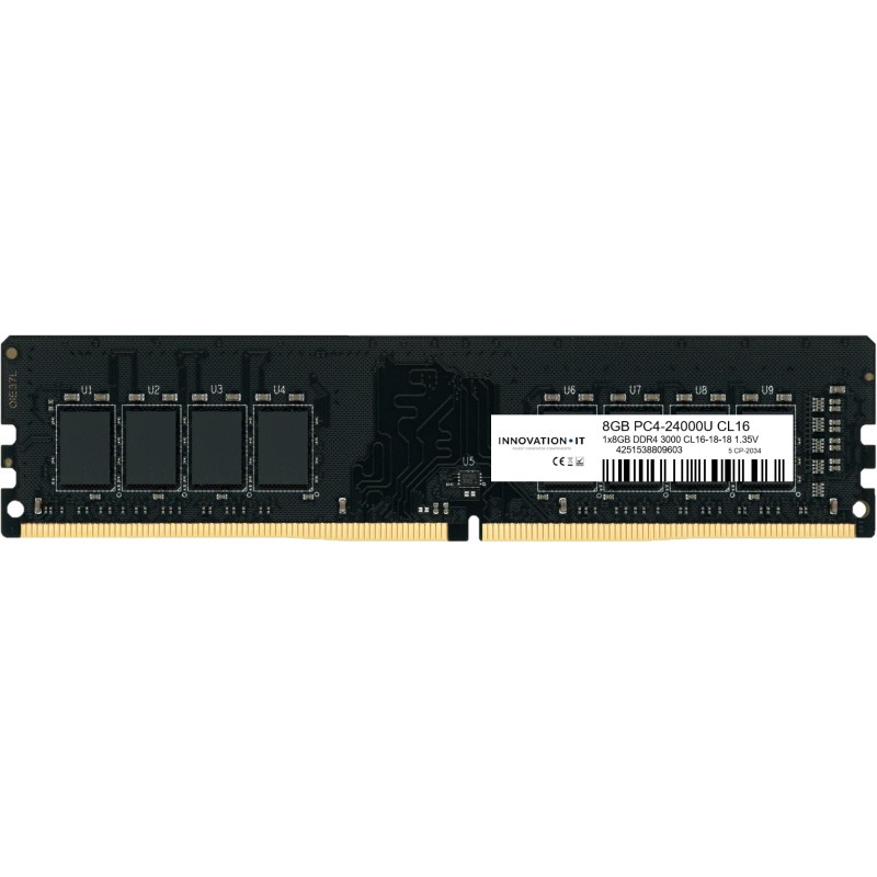 Buy Innovation IT DDR4 3000 CL16 1.35V 1x8GB - 288-pin DIMM in Cyprus, Nicosia, Limassol, Larnaka, Pafos