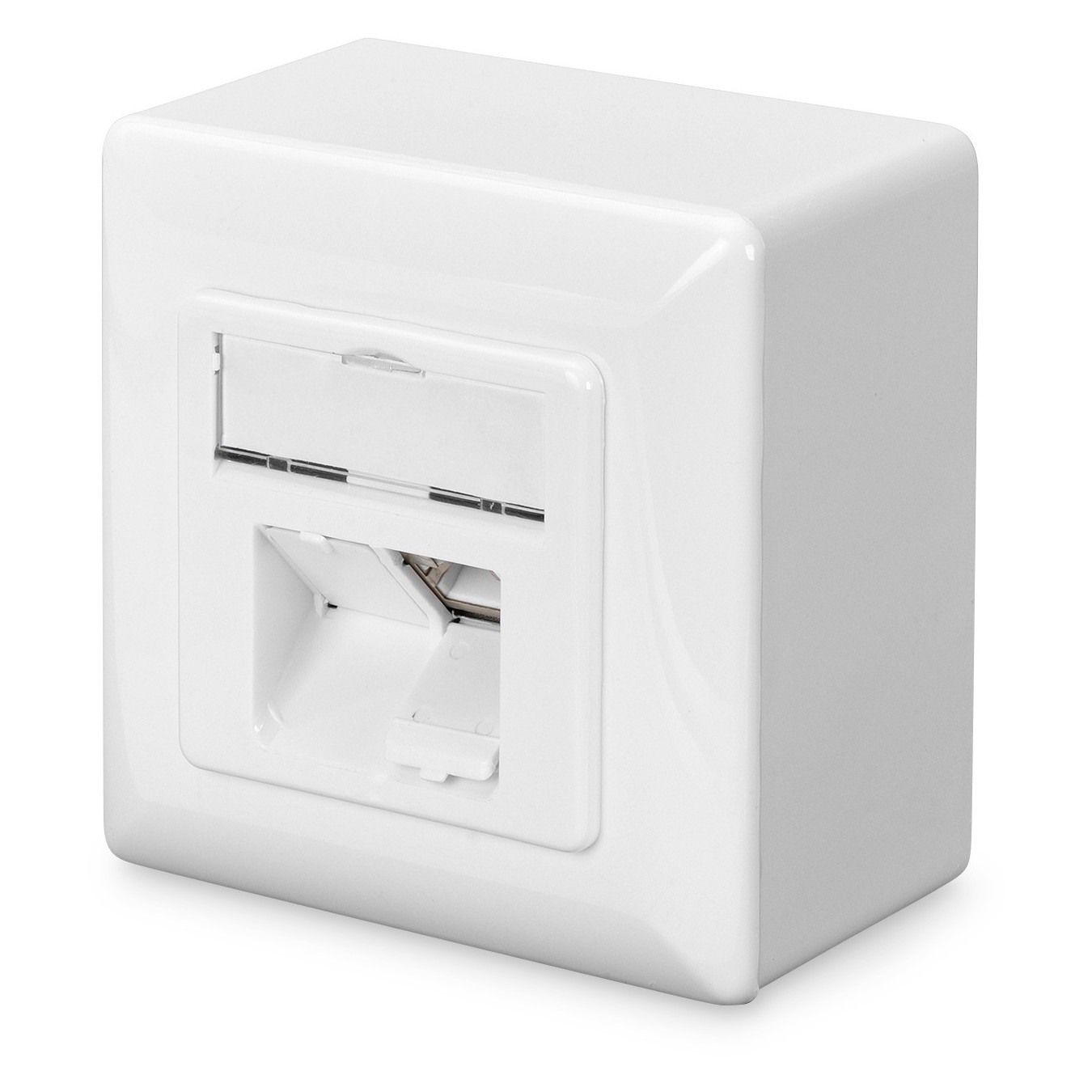 DIGITUS RJ45Dose Cat6 2xRJ45 Shielded Surface-Mount White — Buy in Cyprus with Fast Delivery