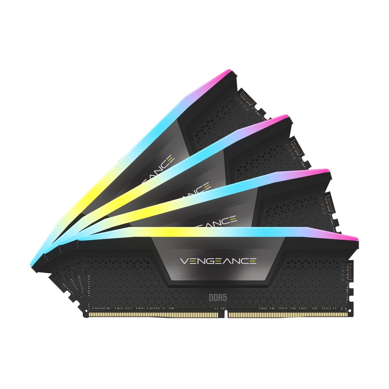 Corsair DIMM 192 GB 5200 Quad-Kit - CMH192GX5M4B5200C38 - Black Vengeance RGB DDR5-5200 CL38, 4x48GB, Intel XMP