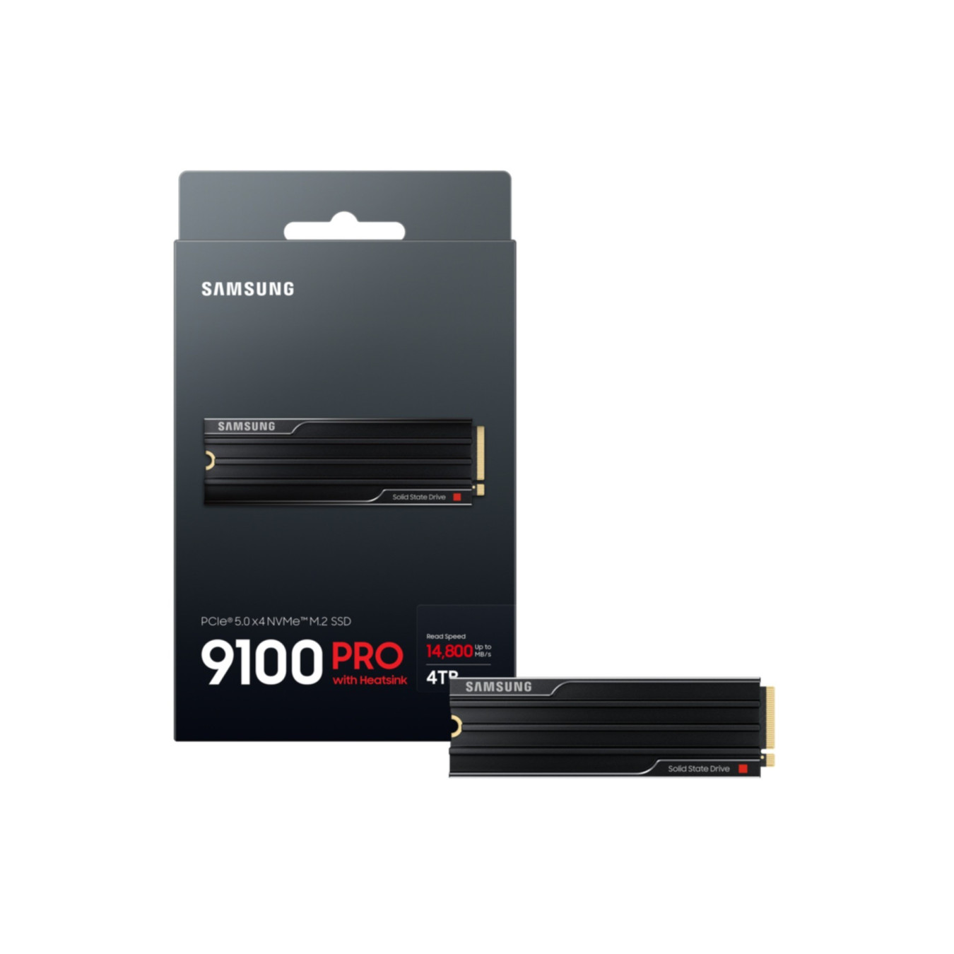 Samsung 9100 Pro M.2 SSD - MZ-VAP4T0CW - 4TB NVMe PCIe Gen5 x4, 2280 M.2, Heatsink — Buy in Cyprus with Fast Delivery