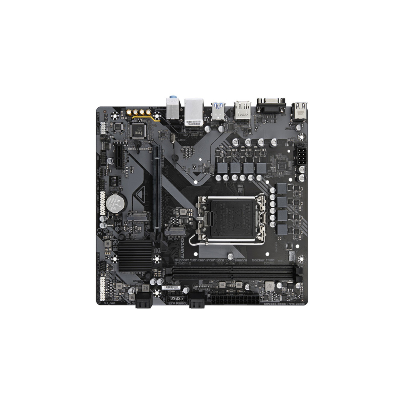GIGABYTE GA-B760M E - LGA1700 Micro-ATX Motherboard, Intel B760, DDR5, 2x DIMM, 128GB Max — Buy in Cyprus with Fast Delivery