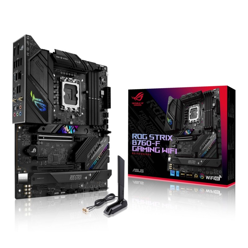 Buy ASUS ROG STRIX B760-F Gaming WIFI - LGA1700 - DDR5, 128GB, ATX, PCIe 5.0, Wi... in Cyprus, Nicosia, Limassol, Larnaka, Pafos