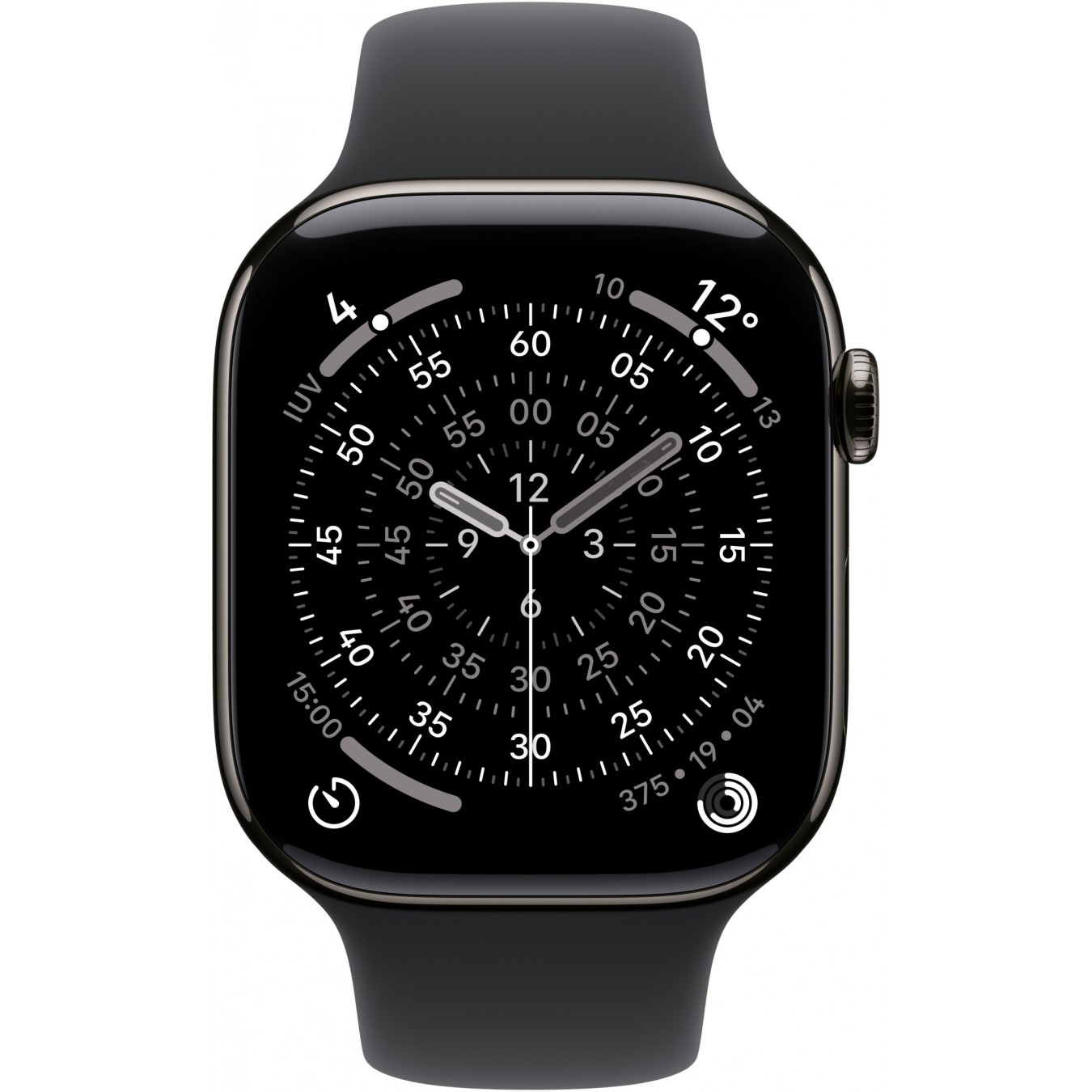 Apple Watch S11 Titanium Slate Cellular 46mm (Sport Band Black) M L - S11 - Titanium Slate, 46mm, Cellular