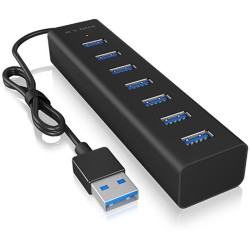 Buy ICY BOX IB-HUB1700-U3 USB 3.0 HUB 7-Port 7xUSB 3.0 - IB-HUB1700-U3 - Black, ... in Cyprus, Nicosia, Limassol, Larnaka, Pafos