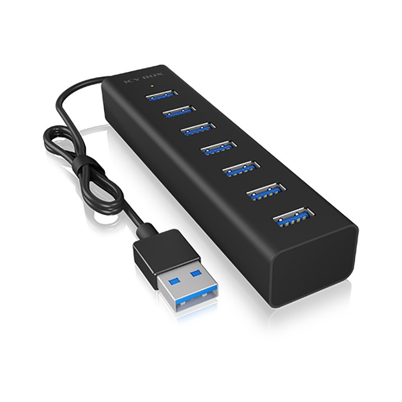Buy ICY BOX IB-HUB1700-U3 USB 3.0 HUB 7-Port 7xUSB 3.0 - IB-HUB1700-U3 - Black, ... in Cyprus, Nicosia, Limassol, Larnaka, Pafos
