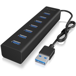 Buy ICY BOX IB-HUB1700-U3 USB 3.0 HUB 7-Port 7xUSB 3.0 - IB-HUB1700-U3 - Black, ... in Cyprus, Nicosia, Limassol, Larnaka, Pafos