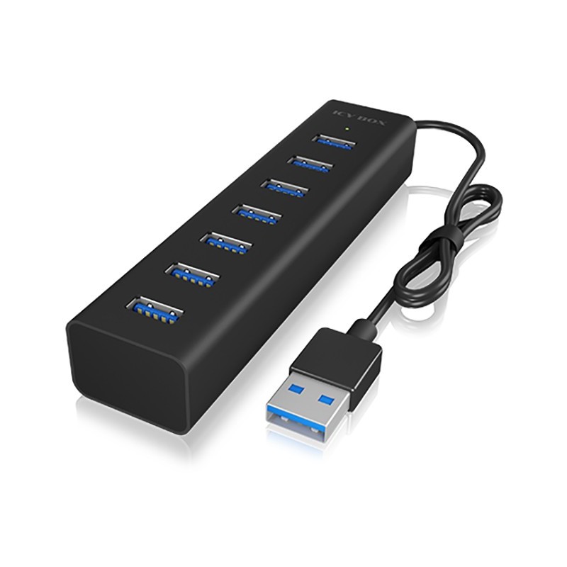 Buy ICY BOX IB-HUB1700-U3 USB 3.0 HUB 7-Port 7xUSB 3.0 - IB-HUB1700-U3 - Black, ... in Cyprus, Nicosia, Limassol, Larnaka, Pafos