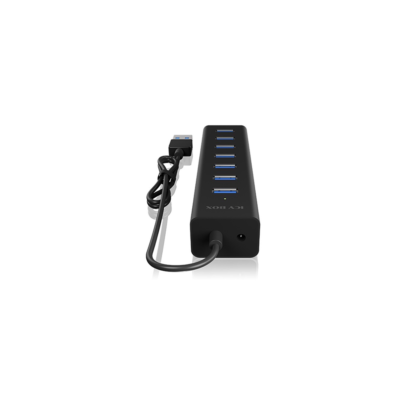 ICY BOX IB-HUB1700-U3 USB 3.0 HUB 7-Port 7xUSB 3.0 - IB-HUB1700-U3 - Black, Aluminium — Buy in Cyprus with Fast Delivery