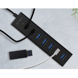 Buy ICY BOX IB-HUB1700-U3 USB 3.0 HUB 7-Port 7xUSB 3.0 - IB-HUB1700-U3 - Black, ... in Cyprus, Nicosia, Limassol, Larnaka, Pafos
