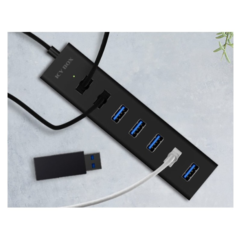 Buy ICY BOX IB-HUB1700-U3 USB 3.0 HUB 7-Port 7xUSB 3.0 - IB-HUB1700-U3 - Black, ... in Cyprus, Nicosia, Limassol, Larnaka, Pafos