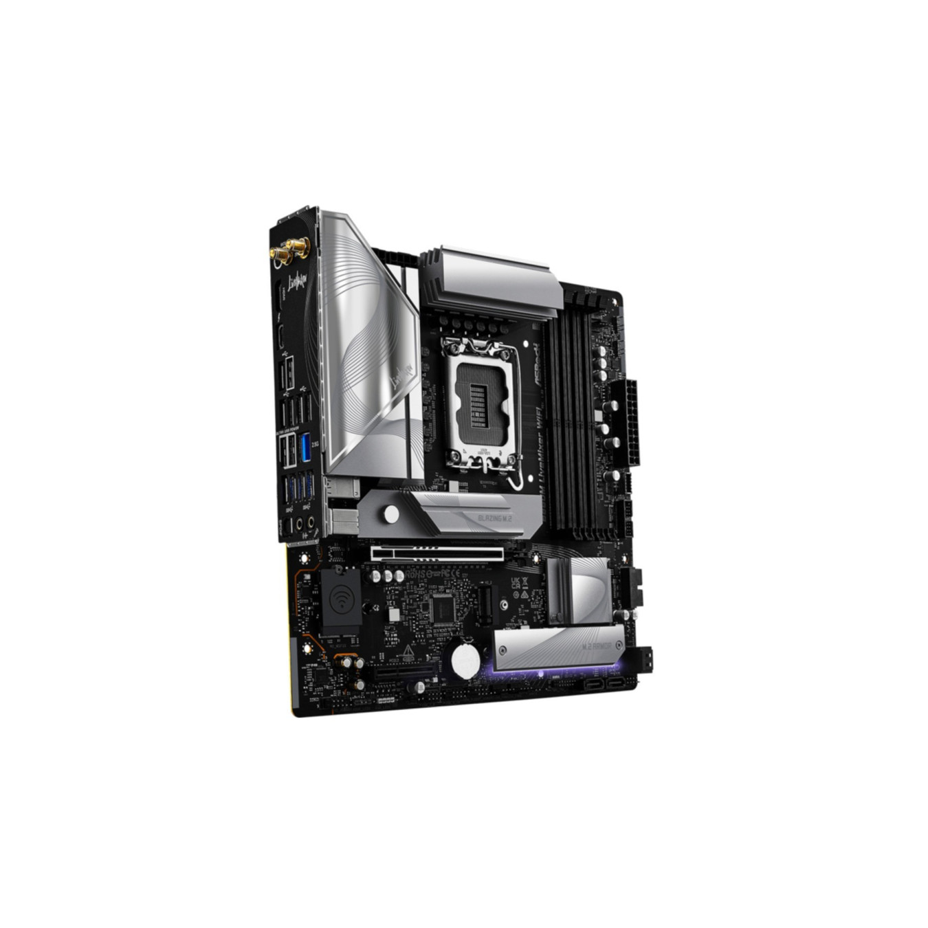 ASRock LiveMixer B860M - LGA1700 Micro-ATX WiFi Motherboard - Creator-Focused Power & Connectivity