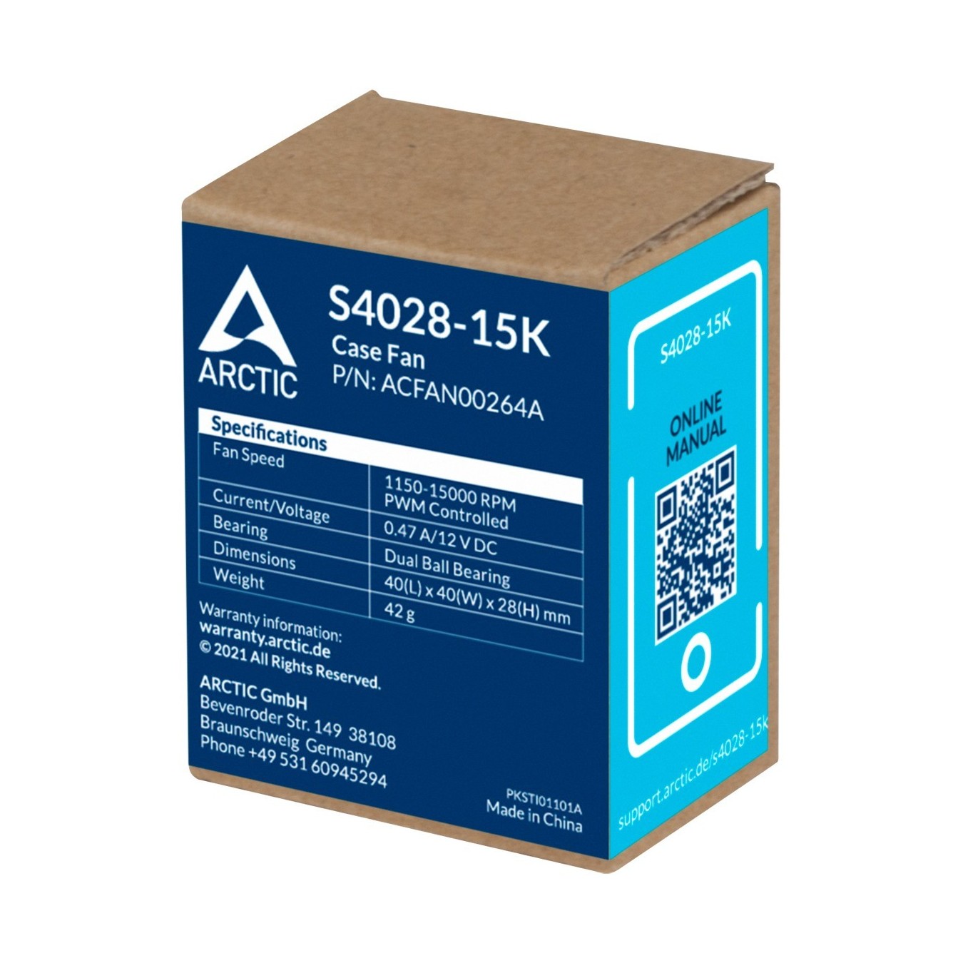 Arctic 40mm Server Fan - S4028-15K - Black — Buy in Cyprus with Fast Delivery