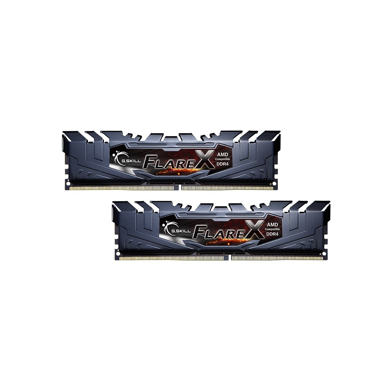 64 GB G.Skill DIMM DDR4-3200 (4x 16 GB) Quad-Kit - F4-3200C16Q-64GFX - schwarz. Flare X. INTEL XMP