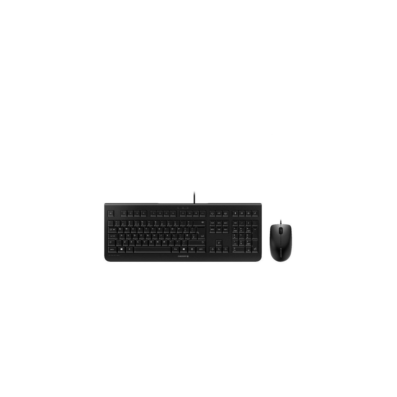 CHERRY DC 2000 ITALY - DC 2000 - Black, Full-size Membrane Keyboard, USB Wired, Italian QWERTY, Mouse Included