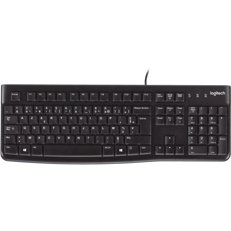 Buy Logitech Keyboard K120 - K120 - Black, Belgian AZERTY, Full-size, Wired USB in Cyprus, Nicosia, Limassol, Larnaka, Pafos