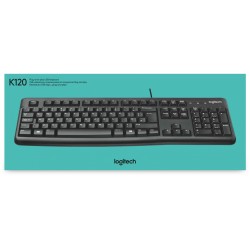 Buy Logitech Keyboard K120 - K120 - Black, Belgian AZERTY, Full-size, Wired USB in Cyprus, Nicosia, Limassol, Larnaka, Pafos