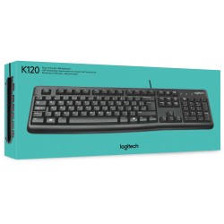 Buy Logitech Keyboard K120 - K120 - Black, Belgian AZERTY, Full-size, Wired USB in Cyprus, Nicosia, Limassol, Larnaka, Pafos