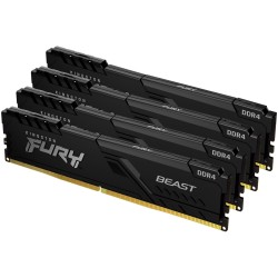 Buy KINGSTON 128GB 3600MHz DDR4 CL18 DIMM Kit of 4 FURY Beast Black - DDR4 3600 ... in Cyprus, Nicosia, Limassol, Larnaka, Pafos