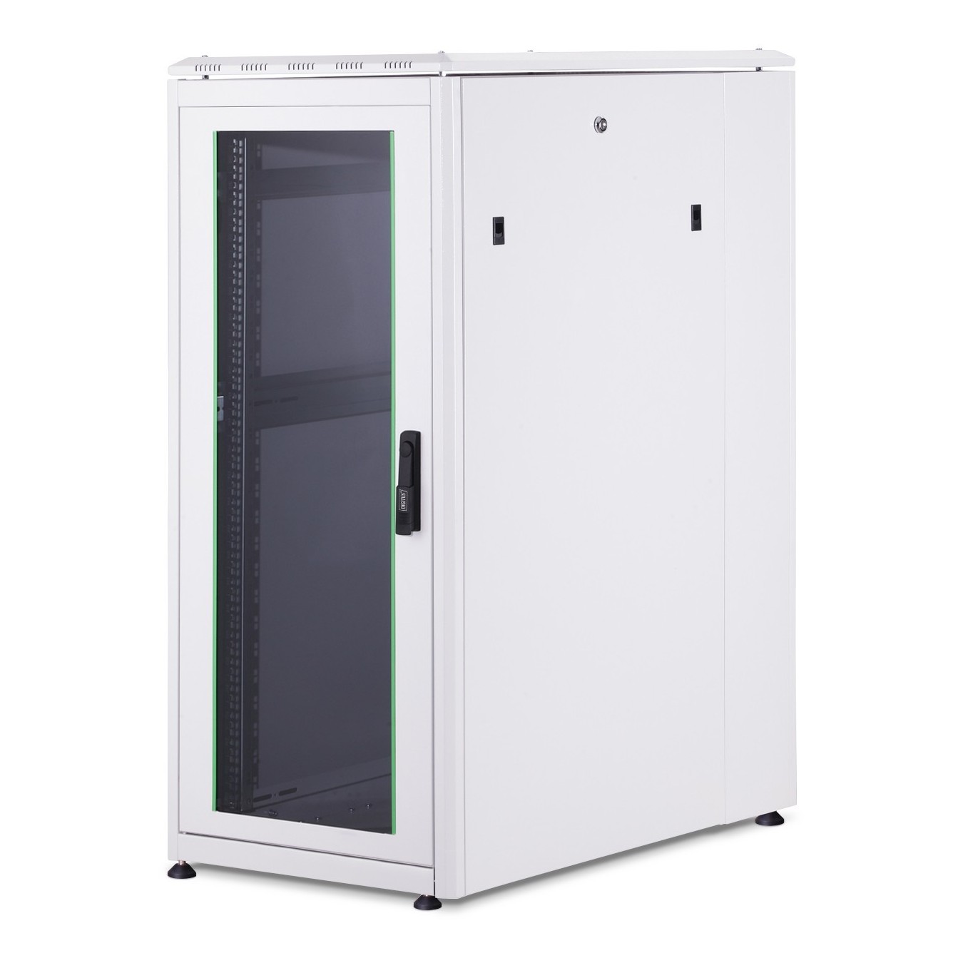 DIGITUS Netzwerkschrank Unique 26HE 1342x600x1000mm gray (Speditionsversand) - 600x1000mm, Floor Standing