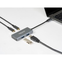 DELOCK External USB 3.2 Gen 2 USB Type-C Hub with 2x USB-A and 2x USB-C - Grey — Buy in Cyprus with Fast Delivery