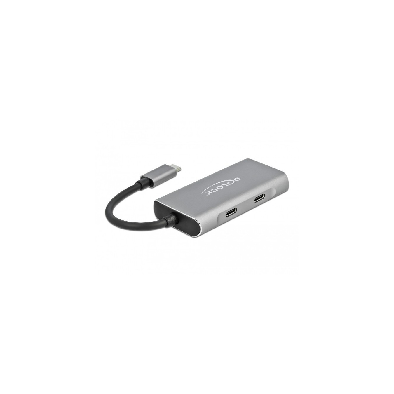 DELOCK External USB 3.2 Gen 2 USB Type-C Hub with 2x USB-A and 2x USB-C - Grey — Buy in Cyprus with Fast Delivery