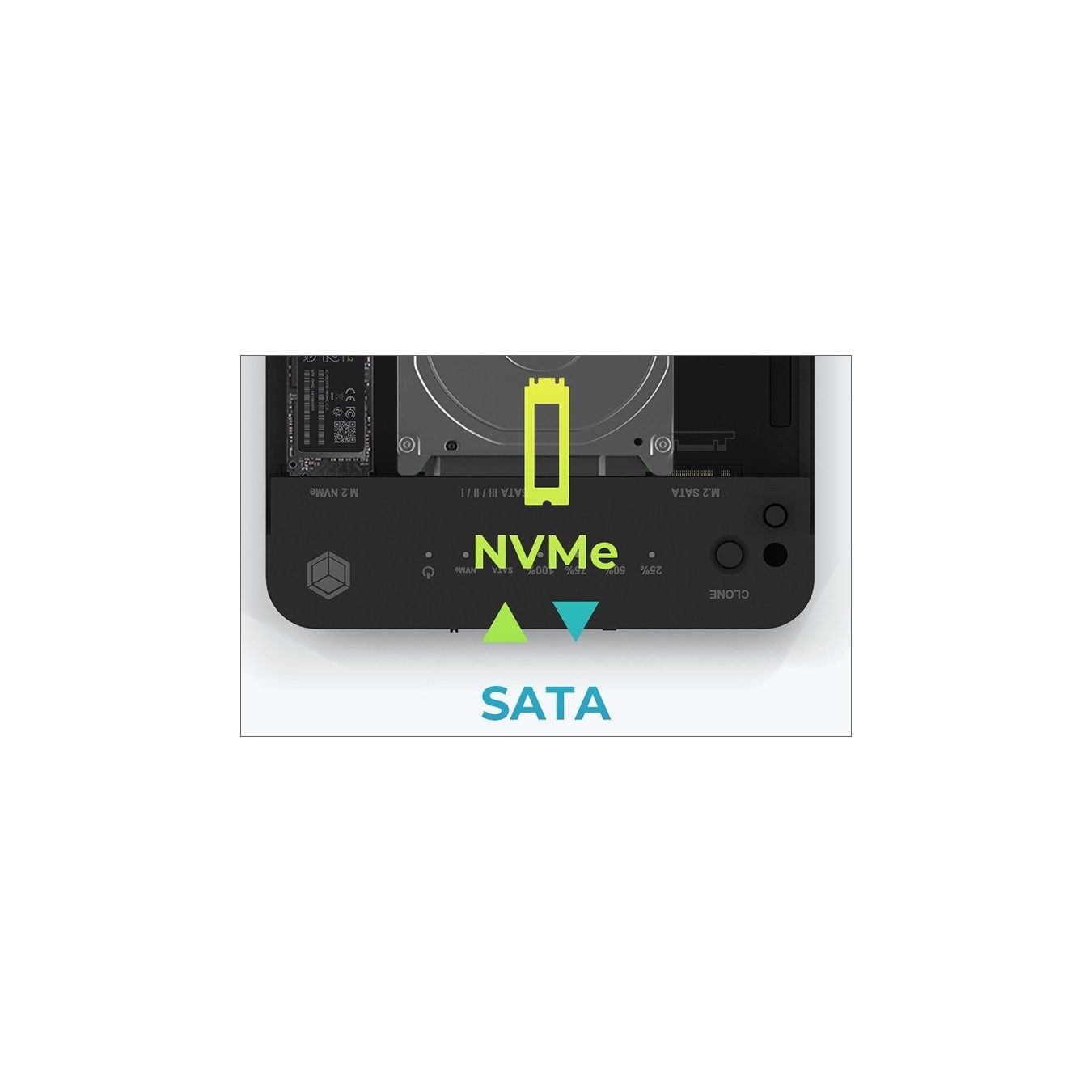 ICY BOX Docking Station 6.4cm (2.5) & SATA & M.2 NVMe - USB 3.2 — Buy in Cyprus with Fast Delivery