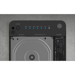 Buy ICY BOX Docking Station 6.4cm (2.5) & SATA & M.2 NVMe - USB 3.2 in Cyprus, Nicosia, Limassol, Larnaka, Pafos