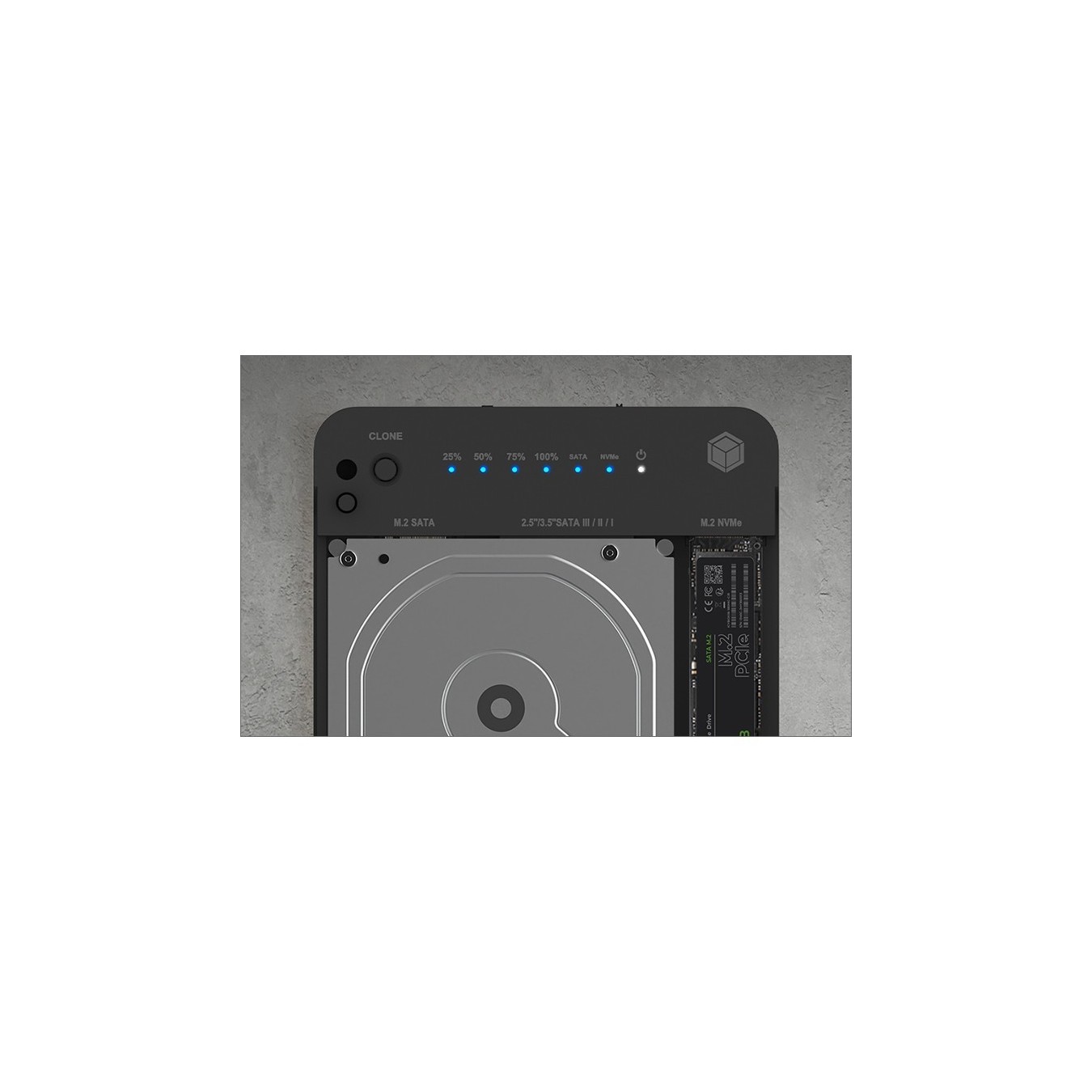 ICY BOX Docking Station 6.4cm (2.5) & SATA & M.2 NVMe - USB 3.2 — Buy in Cyprus with Fast Delivery
