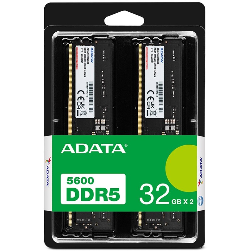 Buy ADATA DIMM 64 GB (2x32 GB) 5600 DDR5 - AD5U560032G-DT - Black Premier Tray A... in Cyprus, Nicosia, Limassol, Larnaka, Pafos