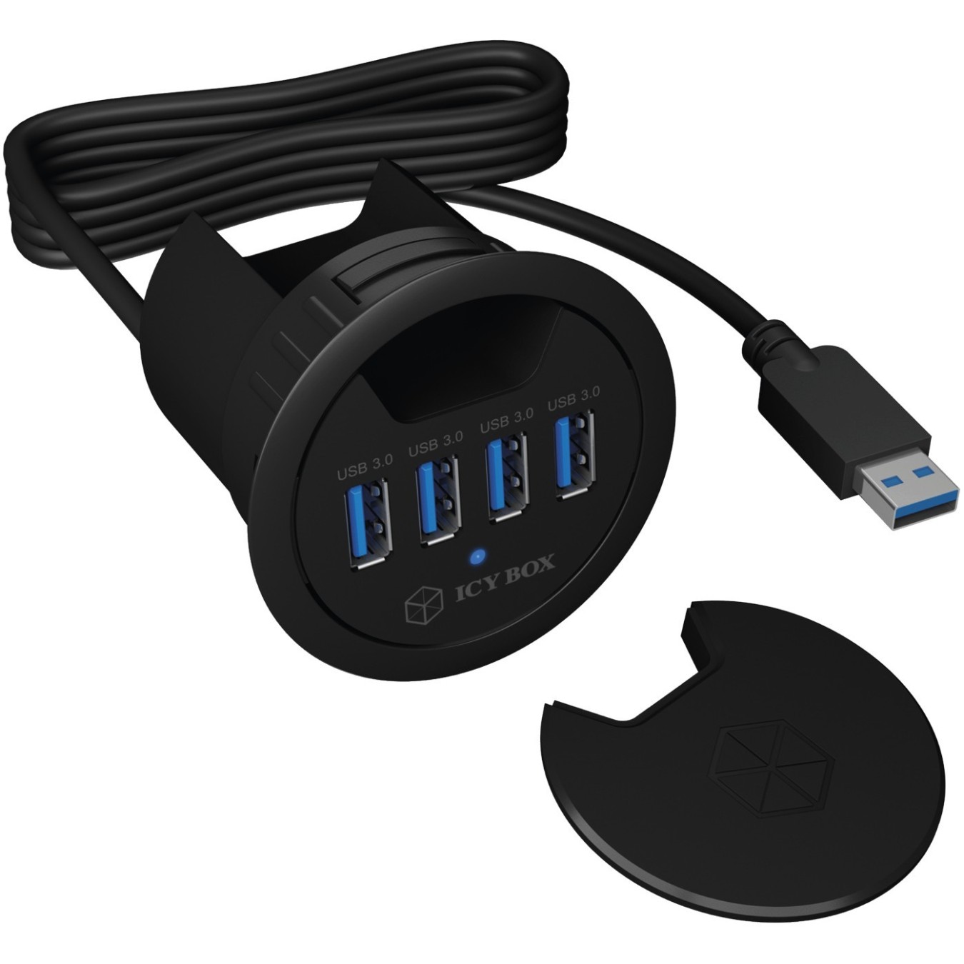 HUB Tisch-Hub 4x USB 3.0 Type-A ICY BOX - USB-A Hub — Buy in Cyprus with Fast Delivery