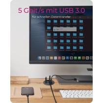 HUB Tisch-Hub 4x USB 3.0 Type-A ICY BOX - USB-A Hub — Buy in Cyprus with Fast Delivery