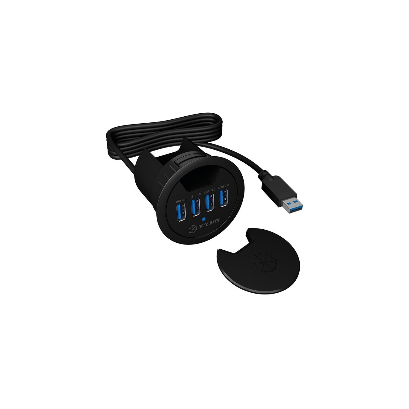HUB Tisch-Hub 4x USB 3.0 Type-A ICY BOX - USB-A Hub — Buy in Cyprus with Fast Delivery