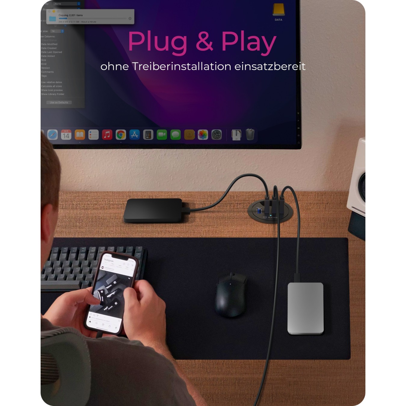 HUB Tisch-Hub 4x USB 3.0 Type-A ICY BOX - USB-A Hub — Buy in Cyprus with Fast Delivery