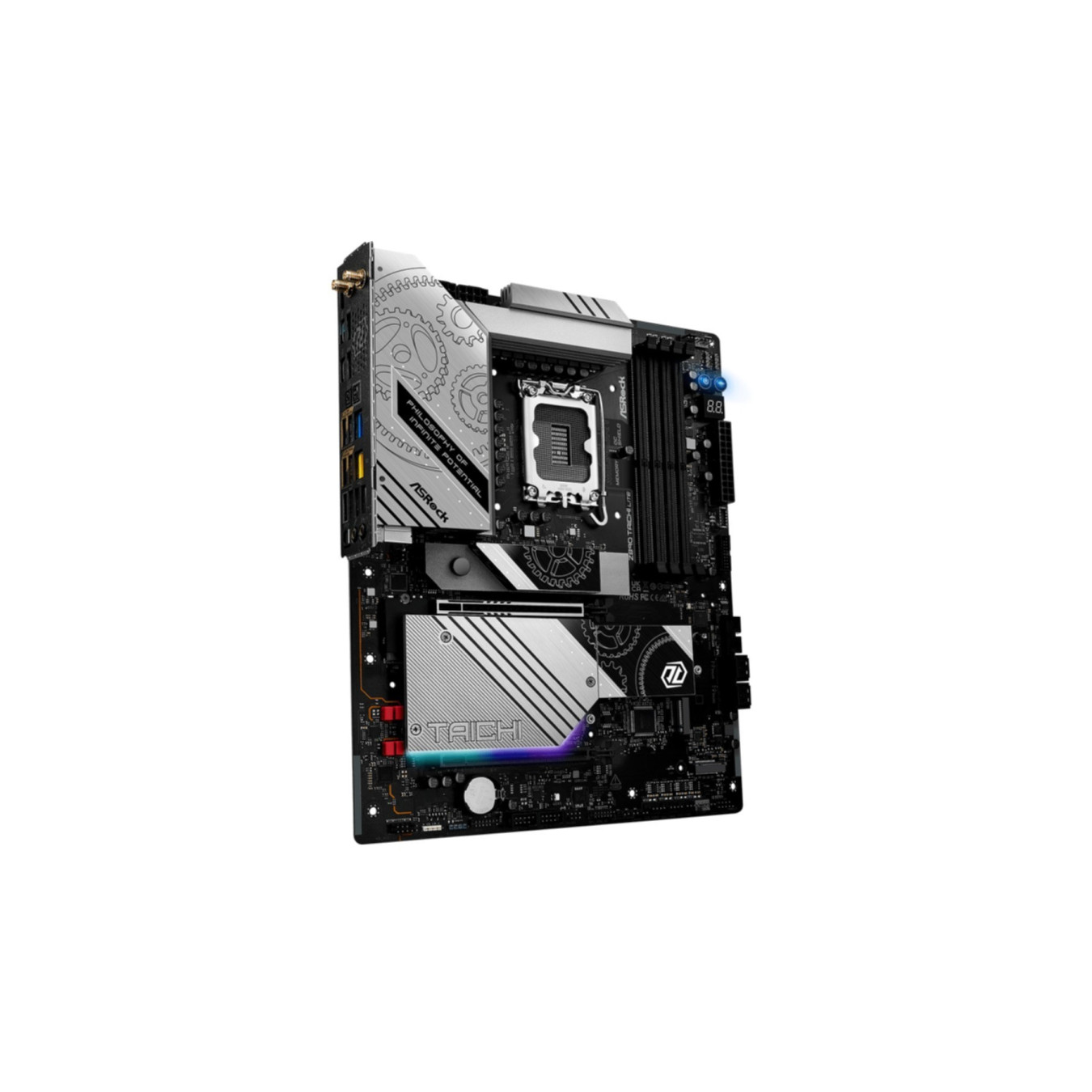 ASRock Z890 Taichi Lite - LGA1851 ATX Motherboard - DDR5 256GB, up to 9600MHz, Wi‑Fi 7, Dual 2.5/5GbE, Thunderbolt x2